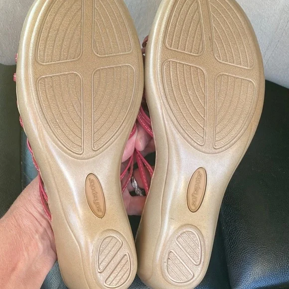 Softspots Women's Pink Strappy Slide (7) Sandals - Picture 7 of 9